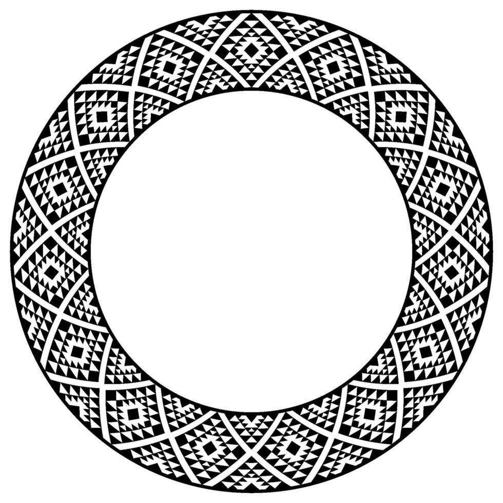 Classic Round Frame with Filigree Detail. vector