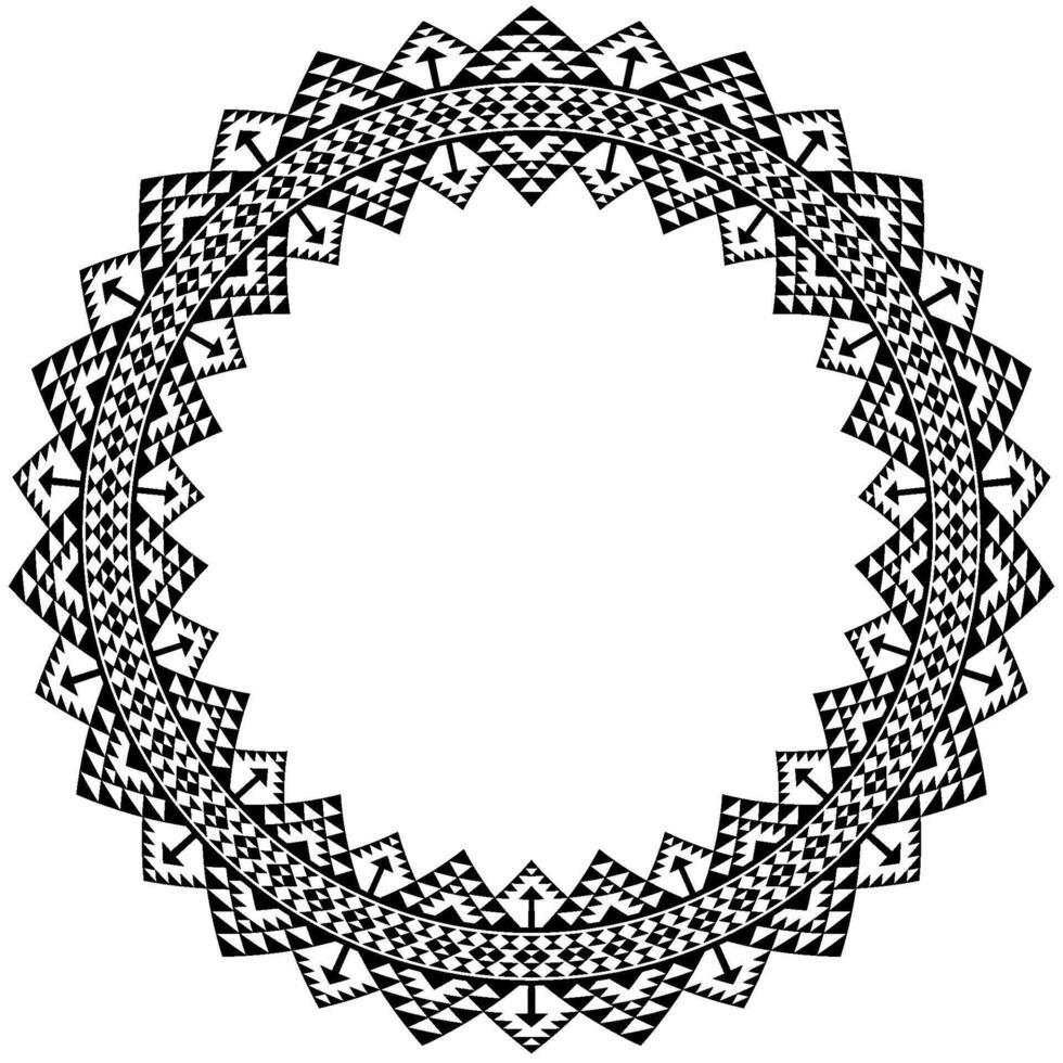 Mandala Round Frame Background. vector