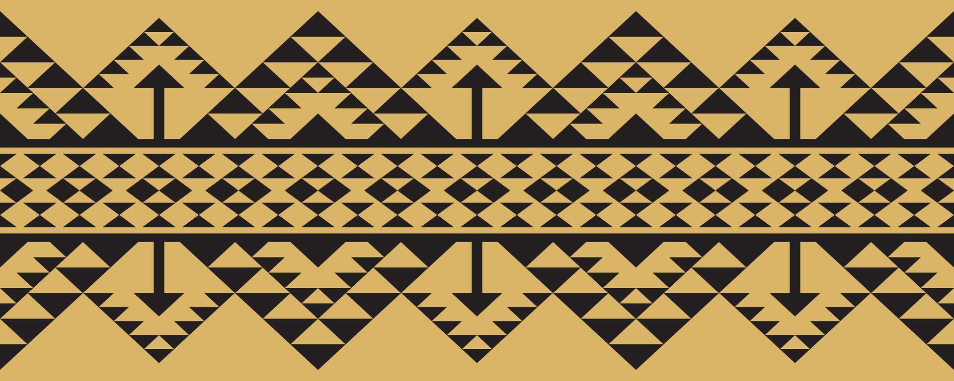 Abstract Geometric Border Art for Textile. vector