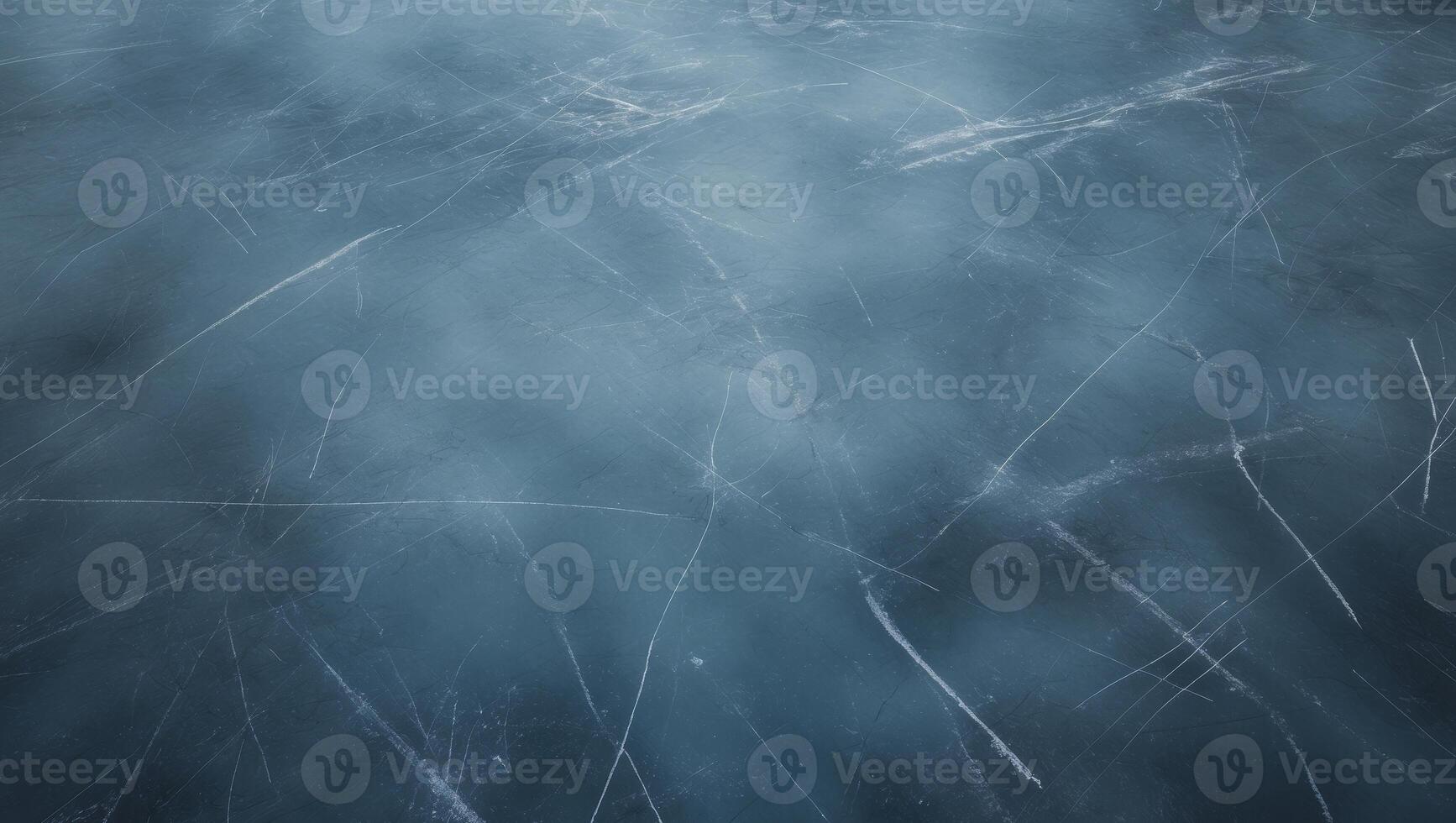 Blue textured background with marks from ice skating and hockey photo
