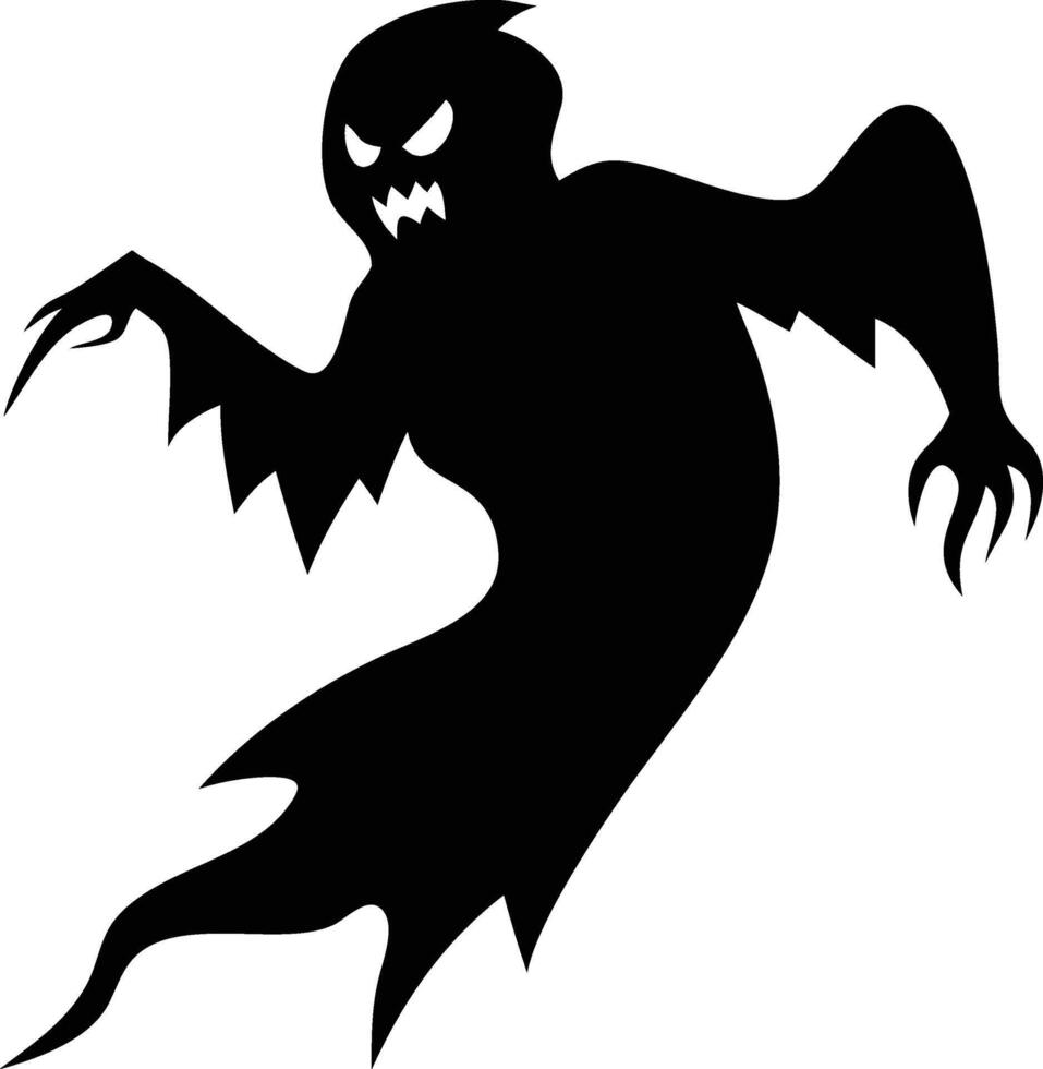 Creative Set Of an Black Evil silhouette design vector