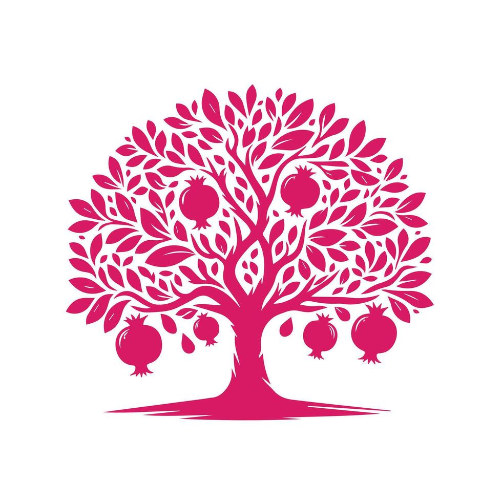 Creative Collection of fruit Tree Design vector
