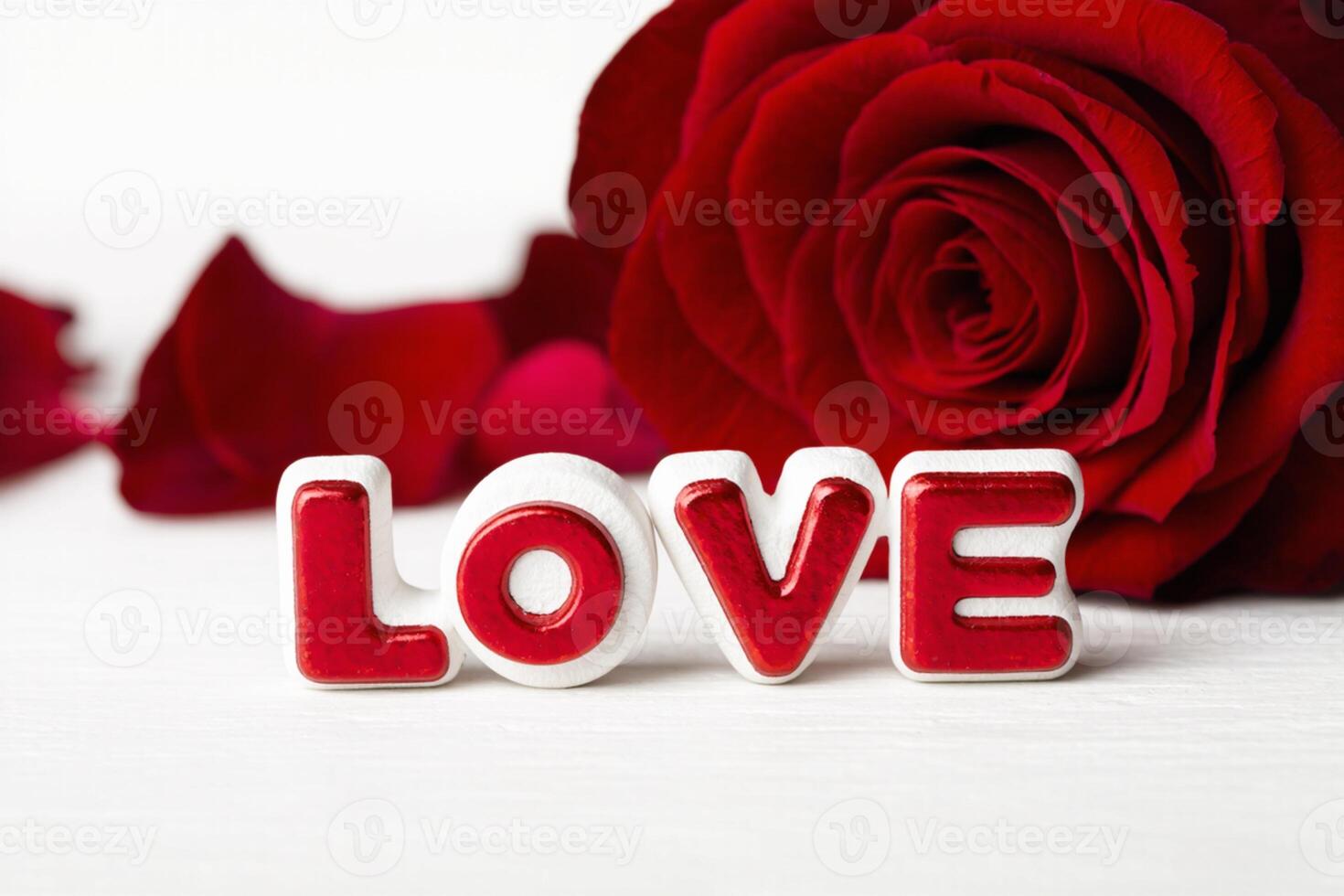 Charming Valentine's Day Background with Plush Hearts photo
