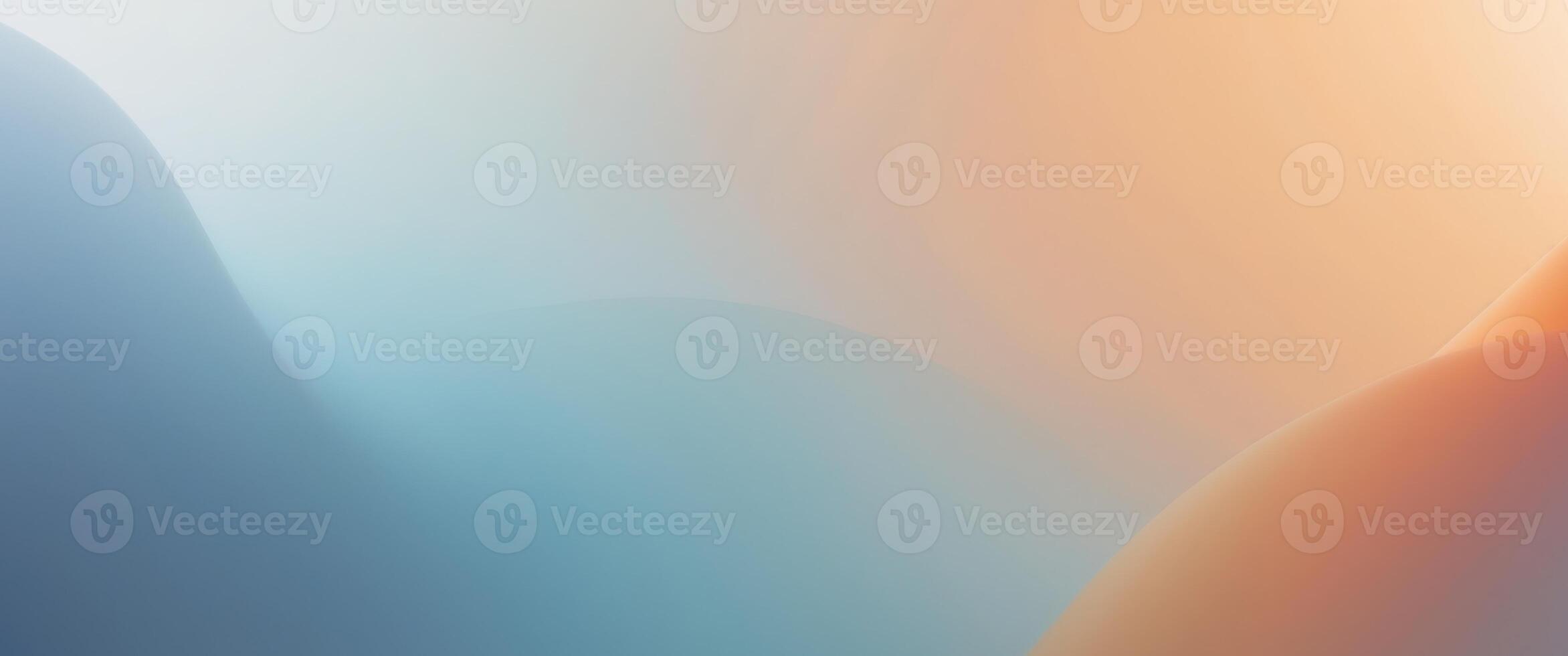 Gradient background featuring soft colors transitioning from blue to warm orange. photo