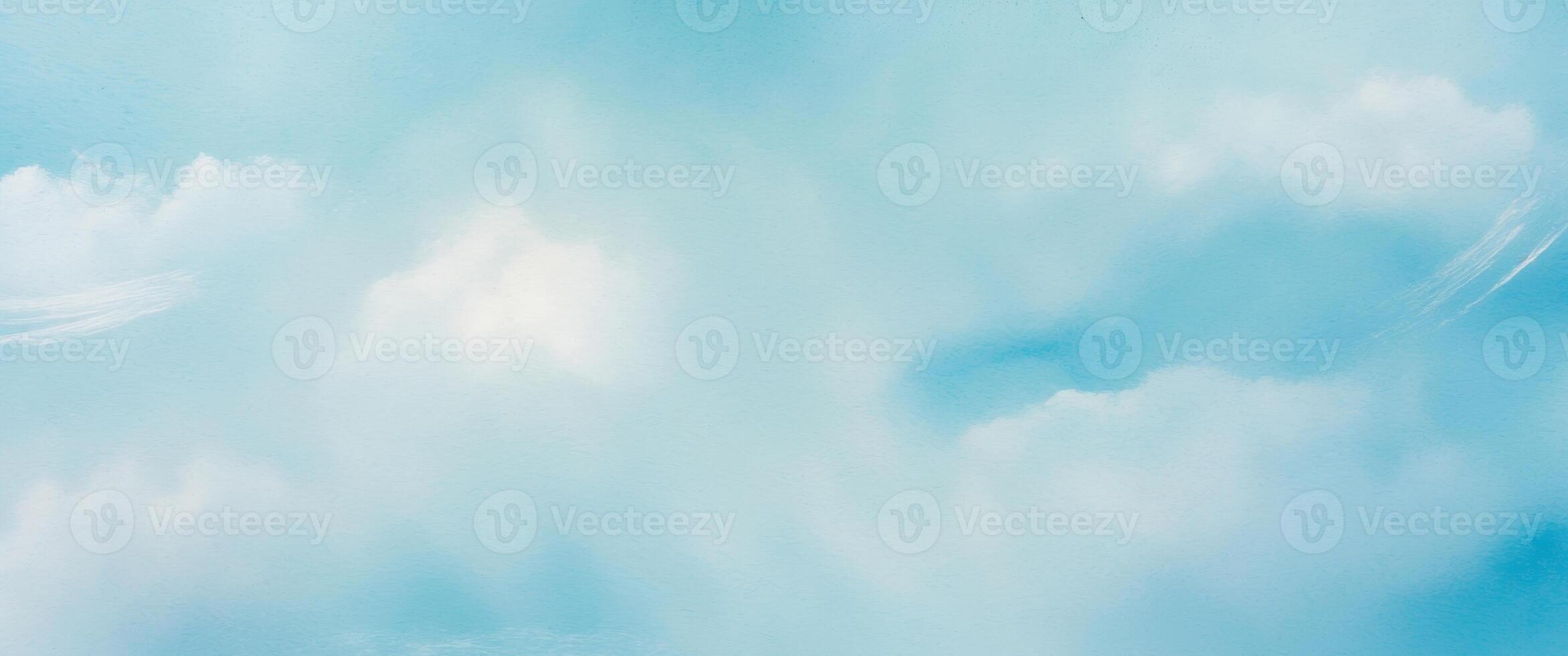 Light Blue Watercolor Sky Background for Blog and Sales with Copy Space for Online Shopping Banner. photo