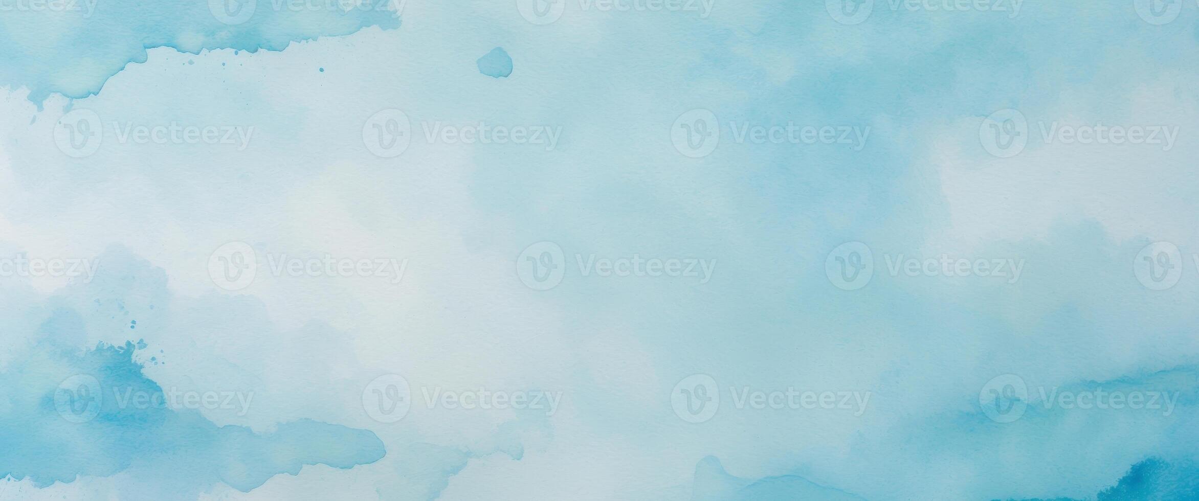 Light Blue Watercolor Sky Background for Blog and Sales with Copy Space for Online Shopping Banner photo