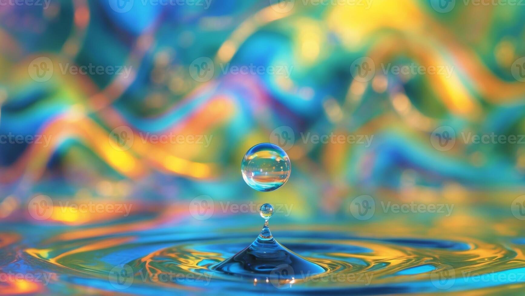 petróleo con agua vistoso resumen antecedentes. foto