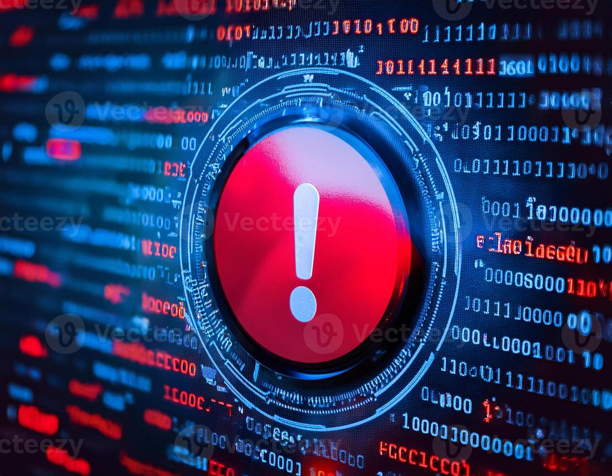 Critical Alert Hacked System, Virus, and Malware Detected photo
