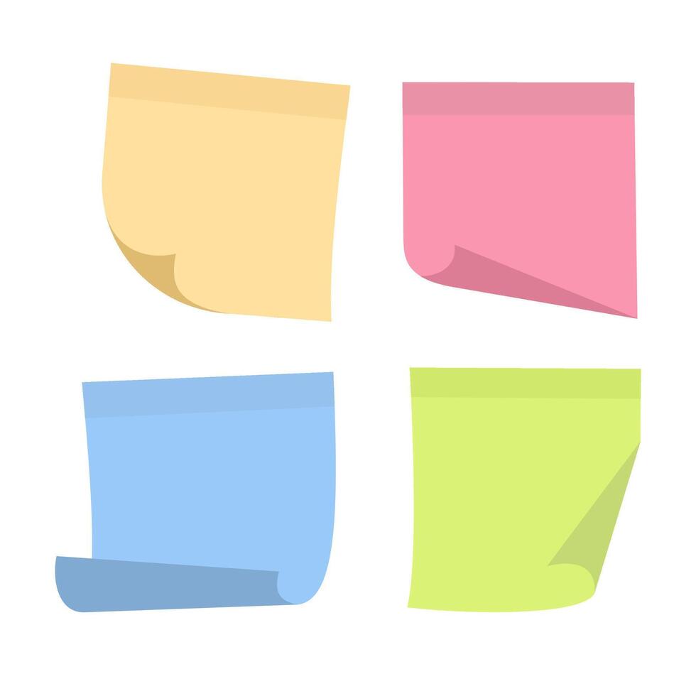 notes post note paper background vector