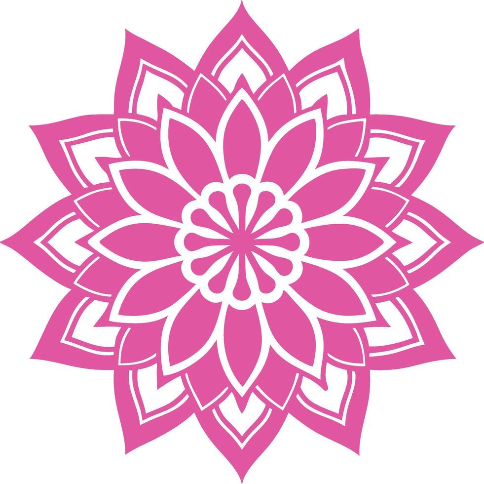 flower mandala icon art image vector