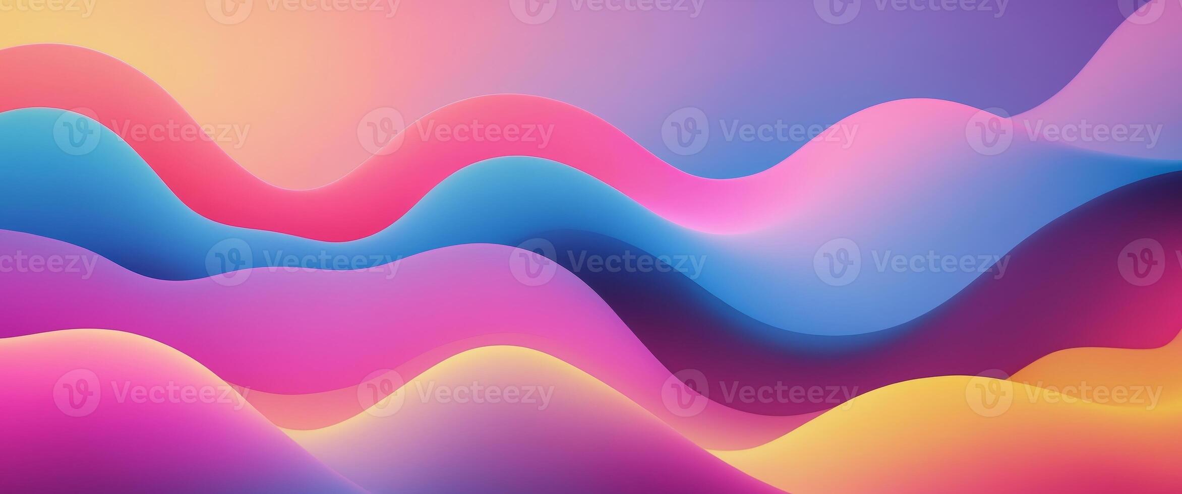 Abstract colorful blobs in a gradient background photo