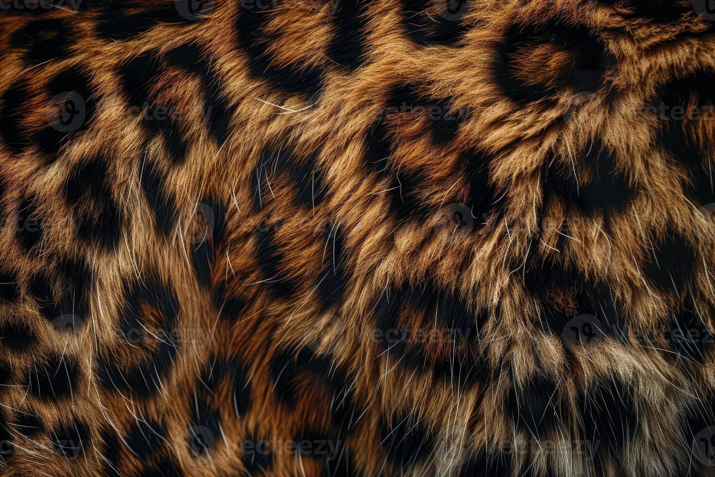 Leopard fur close up showing texture and pattern photo
