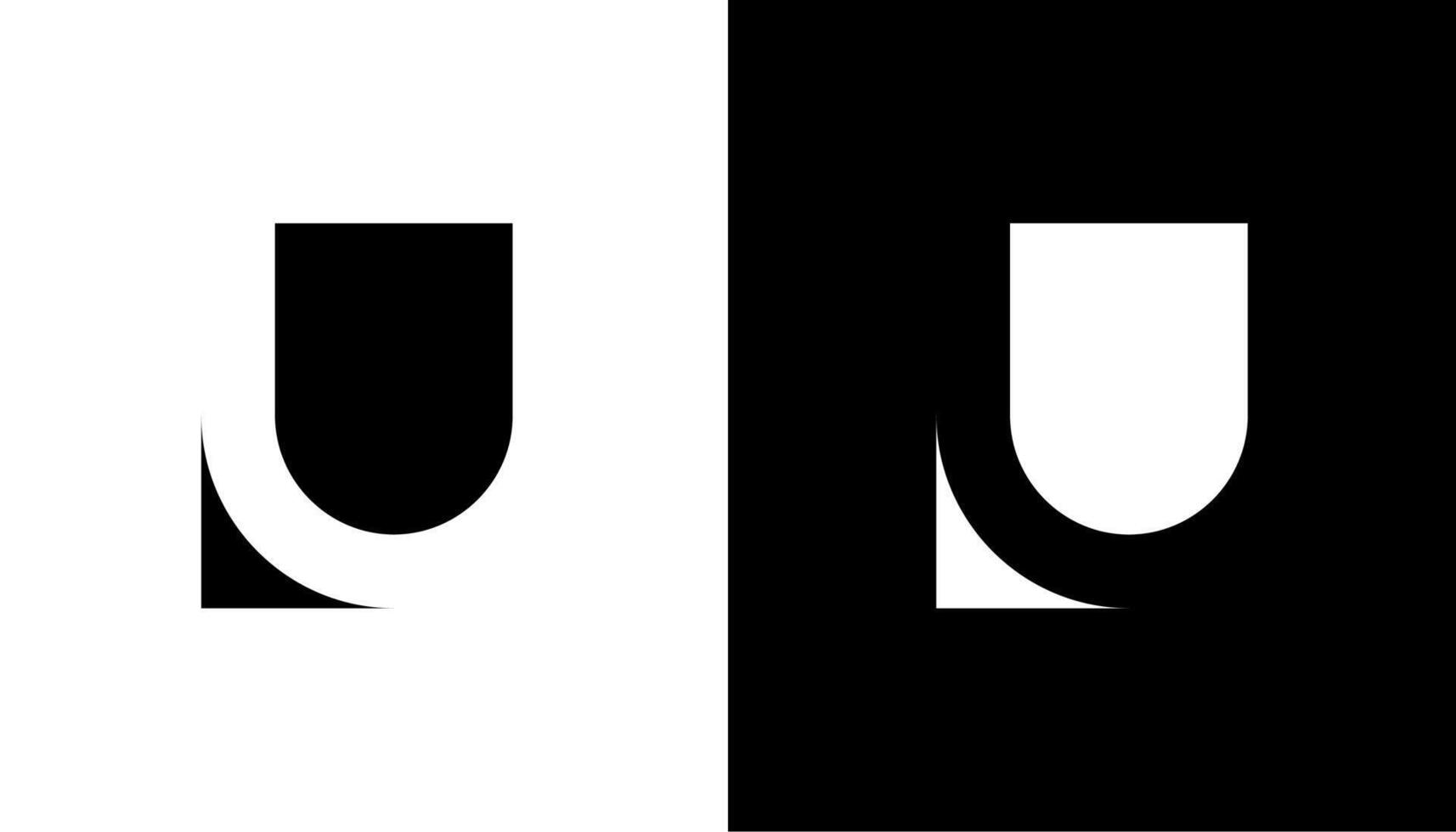 Letter U logo Icon for design. Easily editable template illustration vector