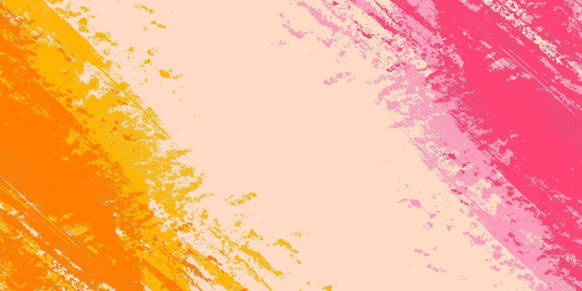 Colorful Grunge Background with Distressed Weathered Effect. Retro grungy overly brush stroke backdrop. Worn abstract surface texture, perfect for flyers, cards, posters, web banners. vector