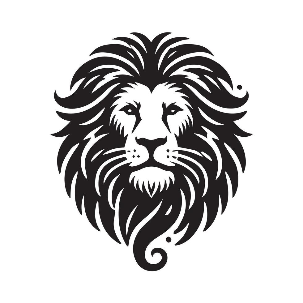 Powerful Lion Head Logo Design for Branding vector