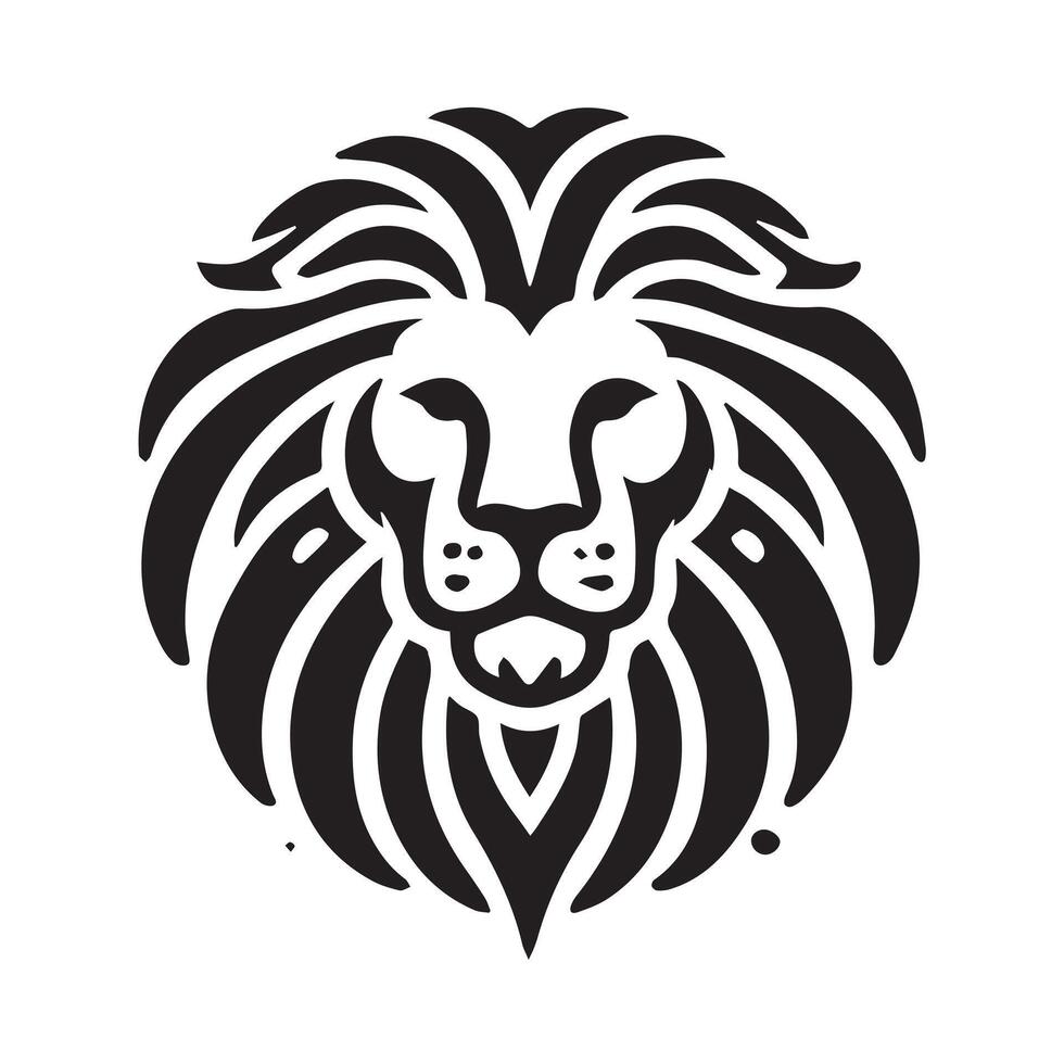 Powerful Lion Head Logo Design for Brand Identity vector