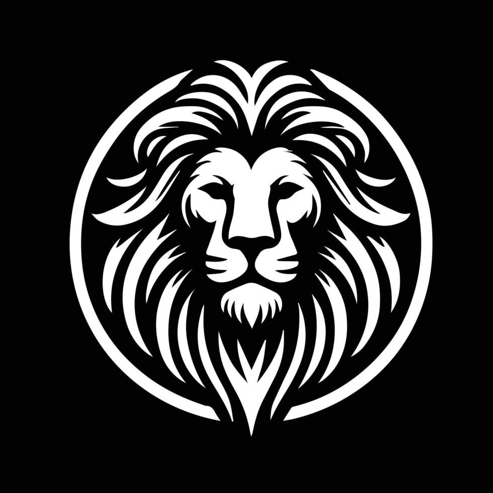illustration of a lion's head, perfect for logos, branding, or graphic design projects. vector