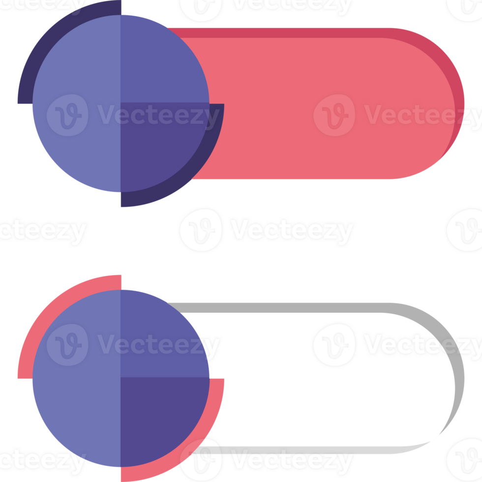 Ui ux element buttons digital png