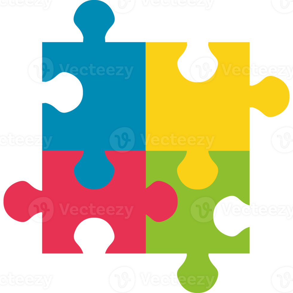 asperger puzzles design illustration isolated png