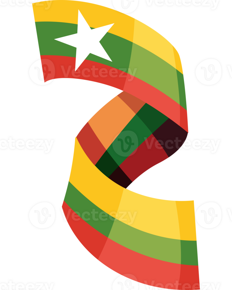 Myanmar independence day flag national png