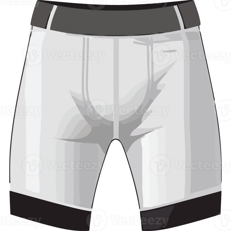 White and black boxer shorts icon isolated png