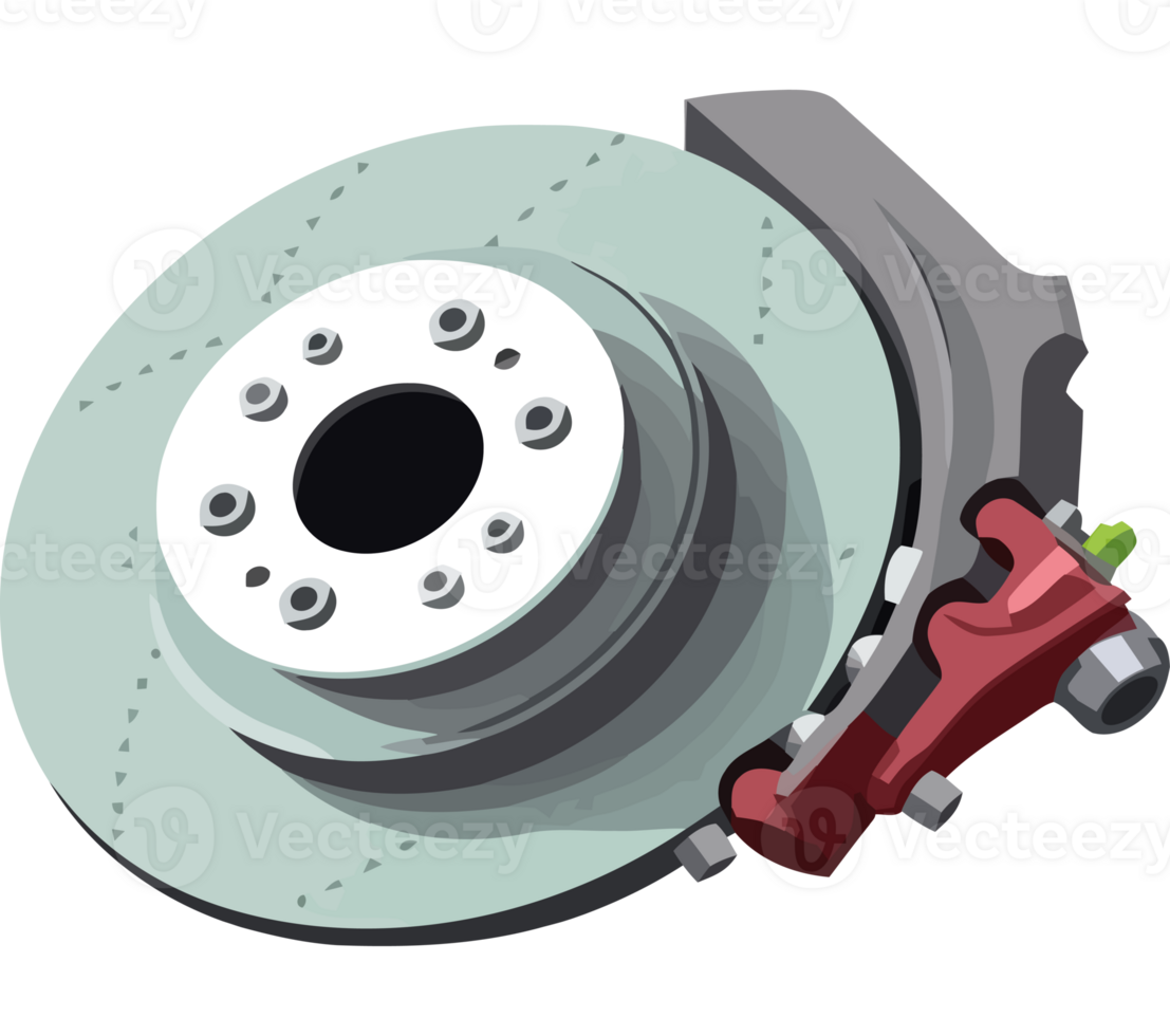 Modern steel truck brakes icon isolated png