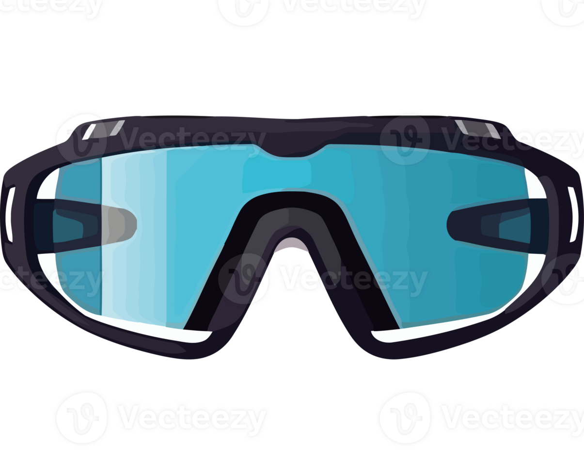 Glasses with blue lens icon isolated png
