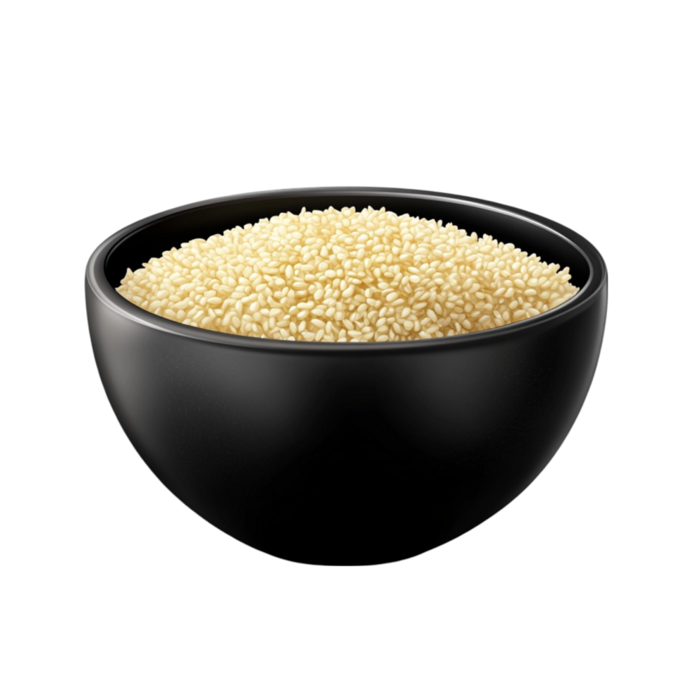 Black Bowl of Rice png