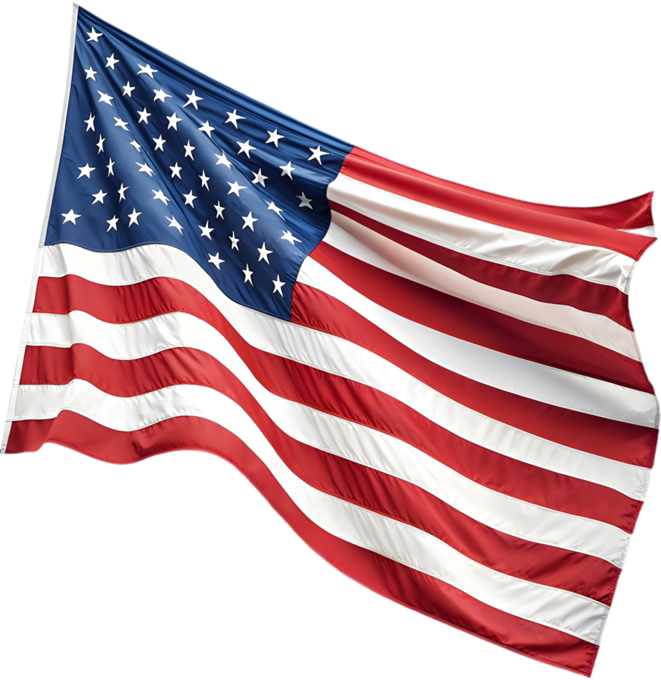 Star-spangled USA flag clipart for holiday decorations. . png