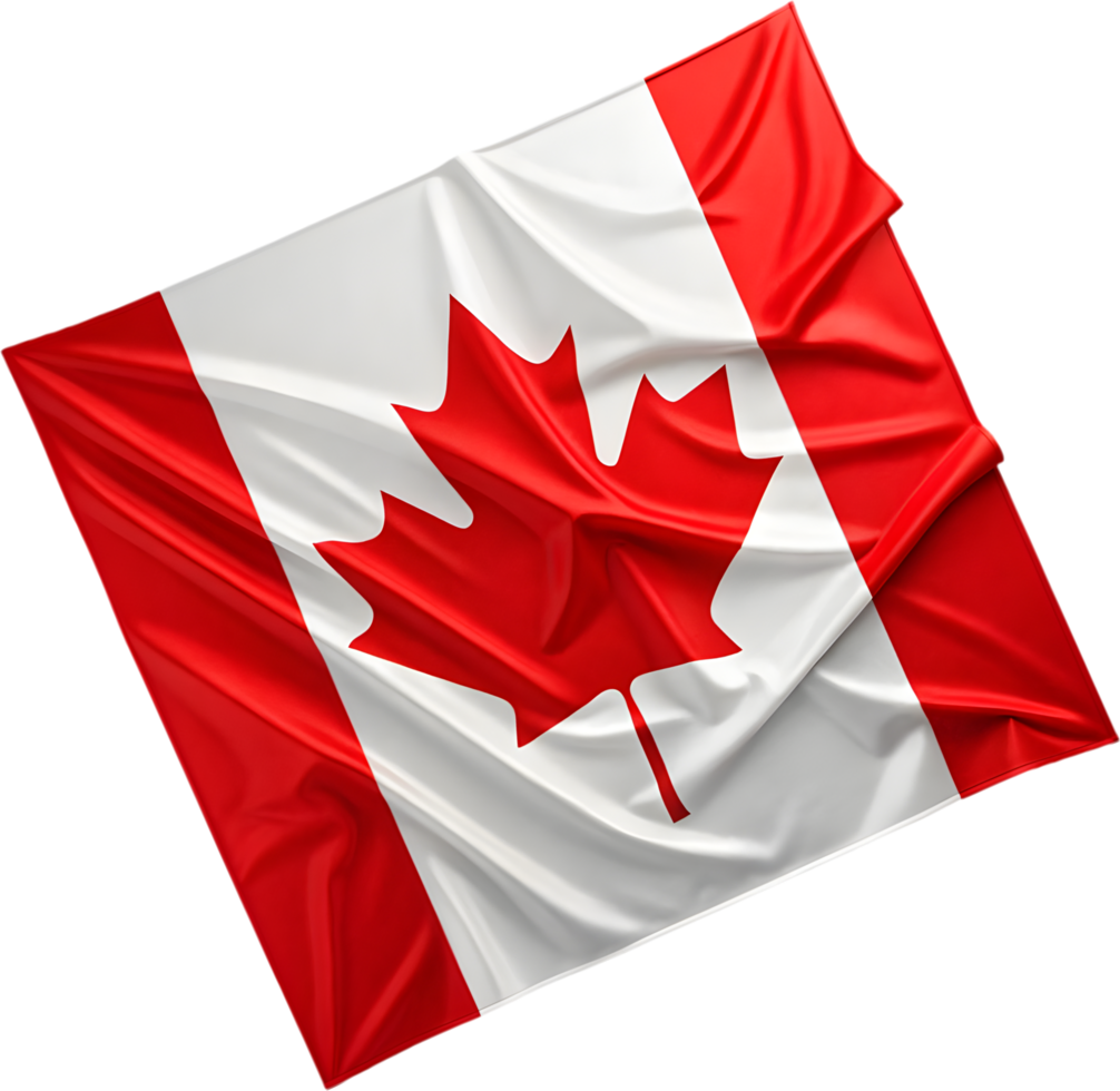 Beautifully waving Canada flag clipart for national celebrations. . png