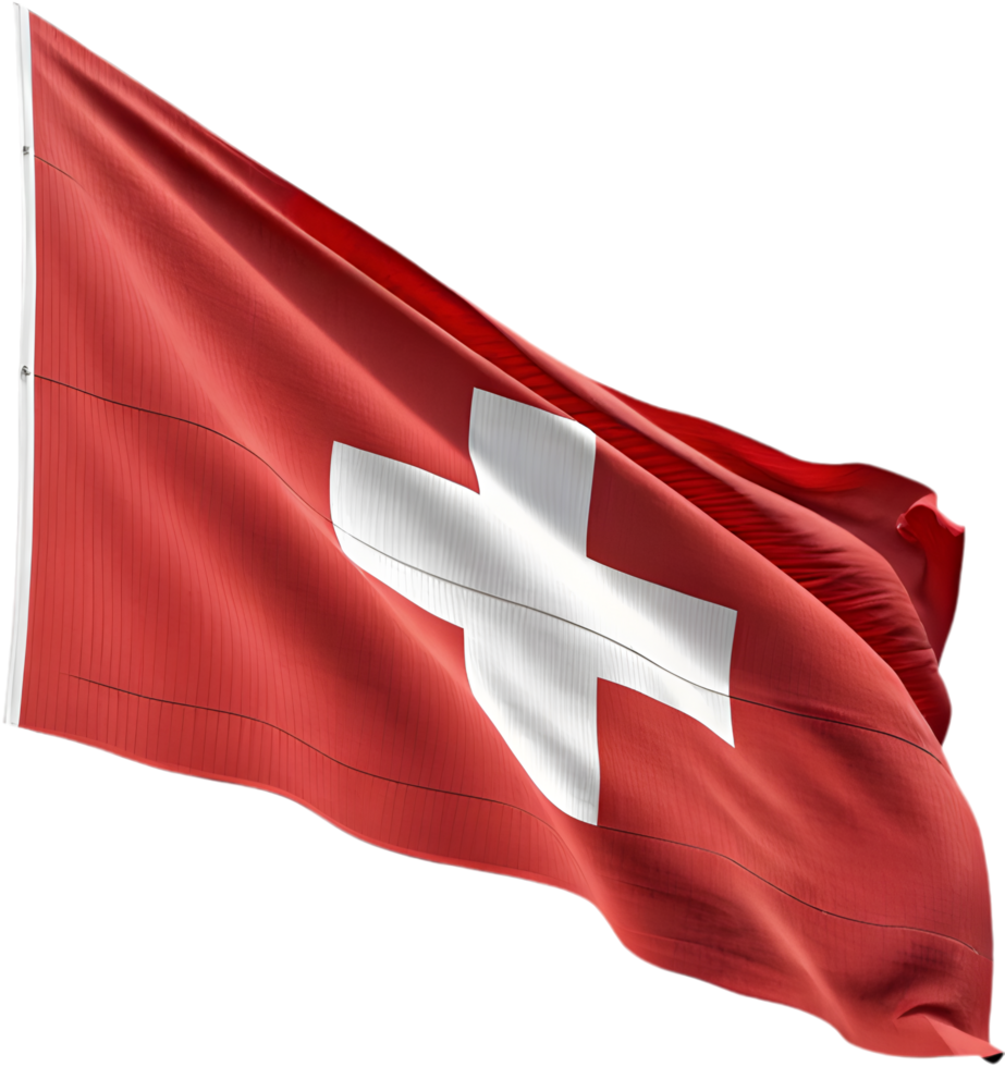 High-Quality Switzerland Flag Clipart for National Celebrations. . png