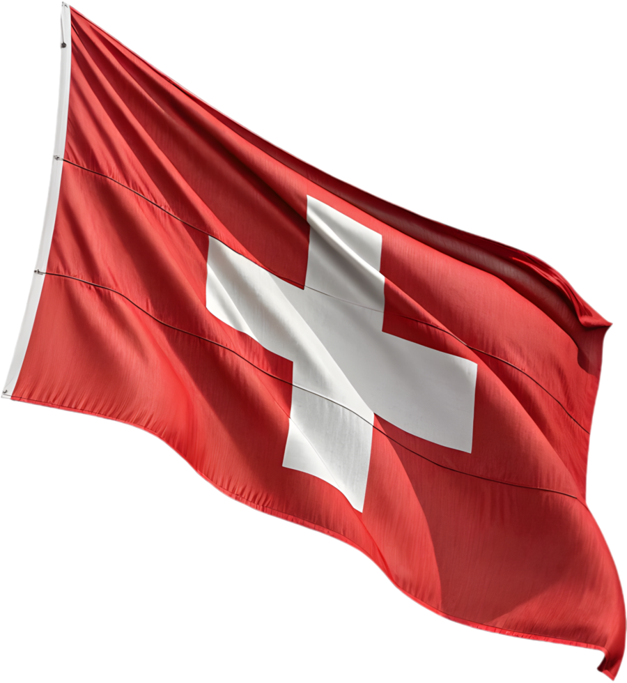 Elegant Switzerland Flag Clipart Representing National Identity. . png