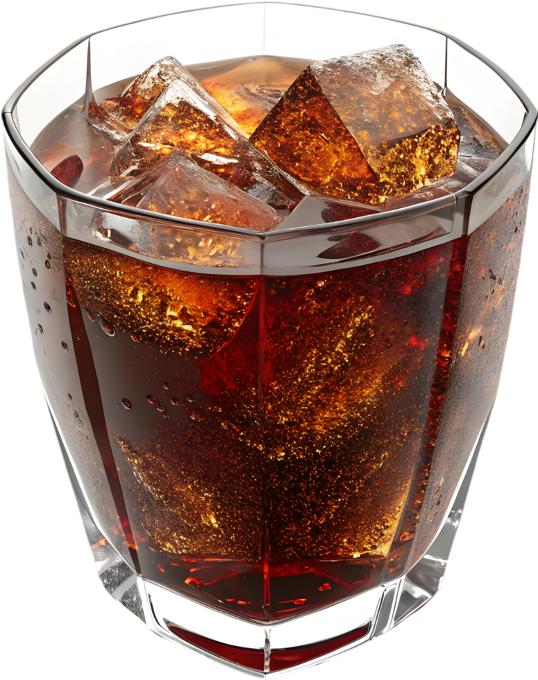 Softdrink Cola Beverage Refreshing Bubbly Iced Carbonated Cold Summer Soda. . png