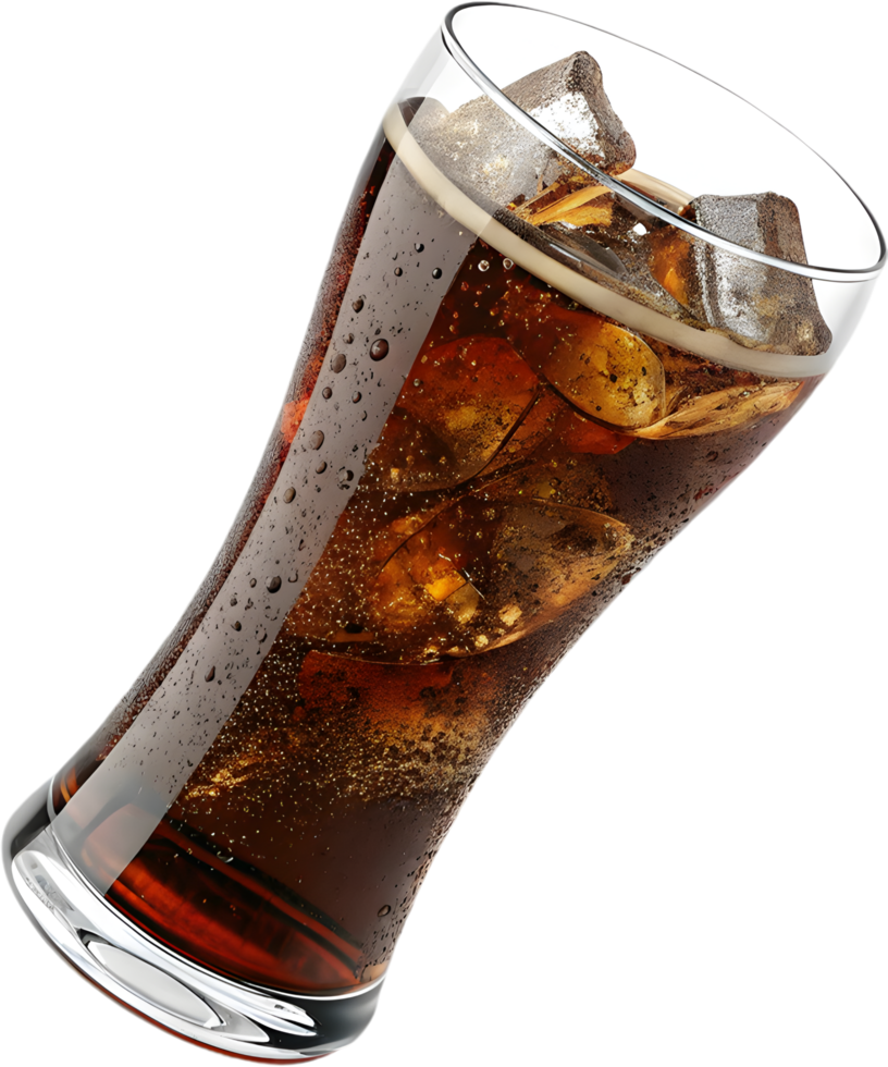 Carbonated Sweet Cola Soda Beverage Chilled Cold Softdrink Refreshing Drink. . png