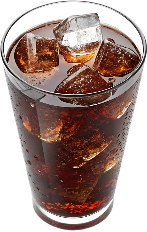 Refreshing Ice-Cold Cola Softdrink Bubbly Soda Beverage Chilled Carbonated Drink. . png