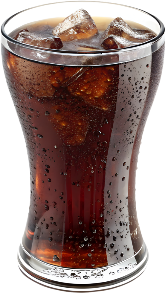 Softdrink Glass of Cola Bubbly Refreshing Beverage Carbonated Summer Soda. . png
