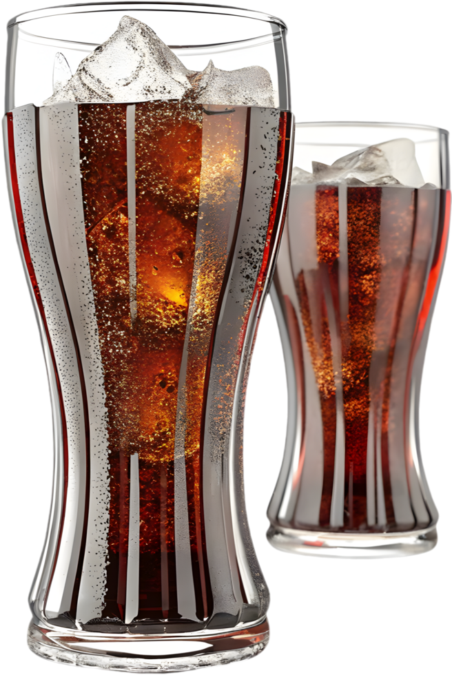 Cola Drink Carbonated Soda Refreshing Cold Iced Sweet Bubbly Beverage. . png