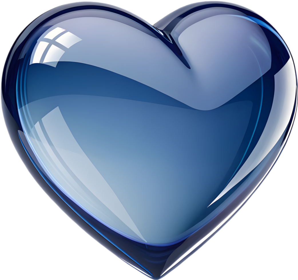 Digital heart clipart with a cozy smooth texture. . png