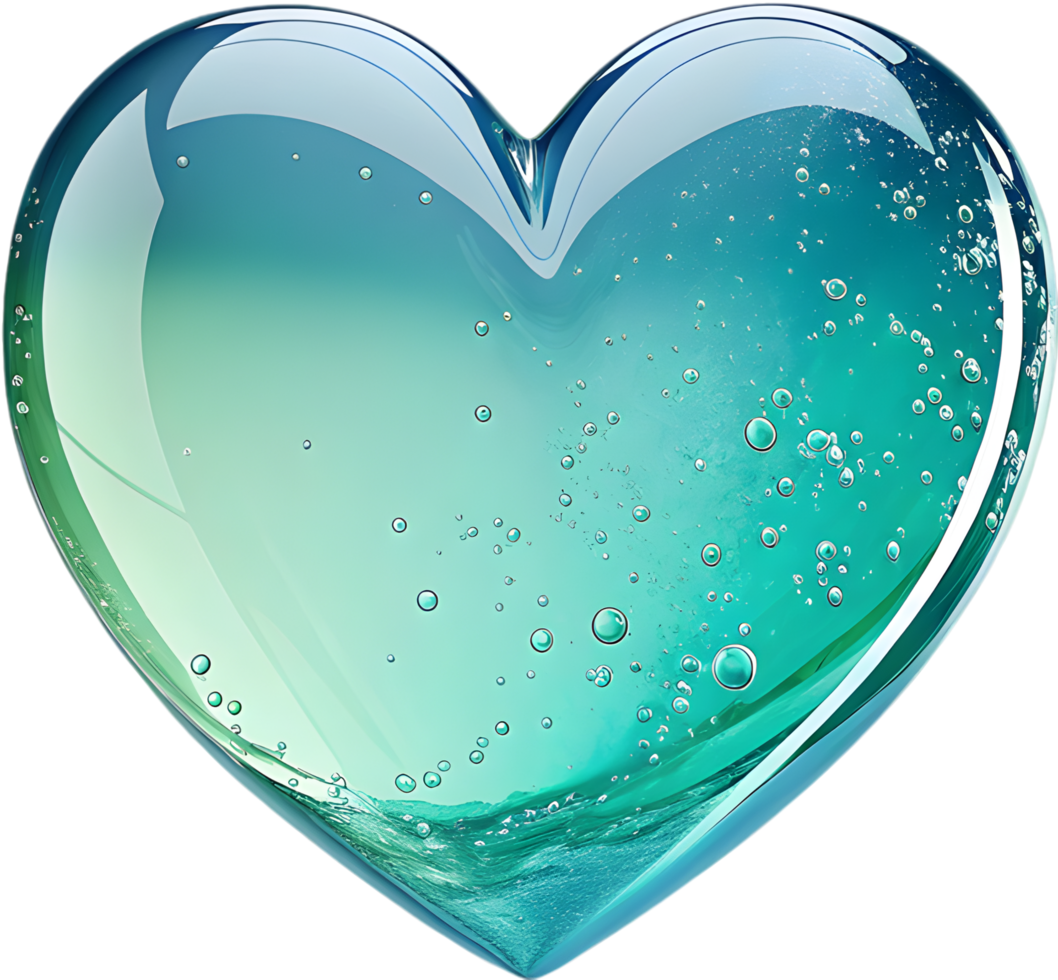 Romantic and soft heart in dreamy colors. . png