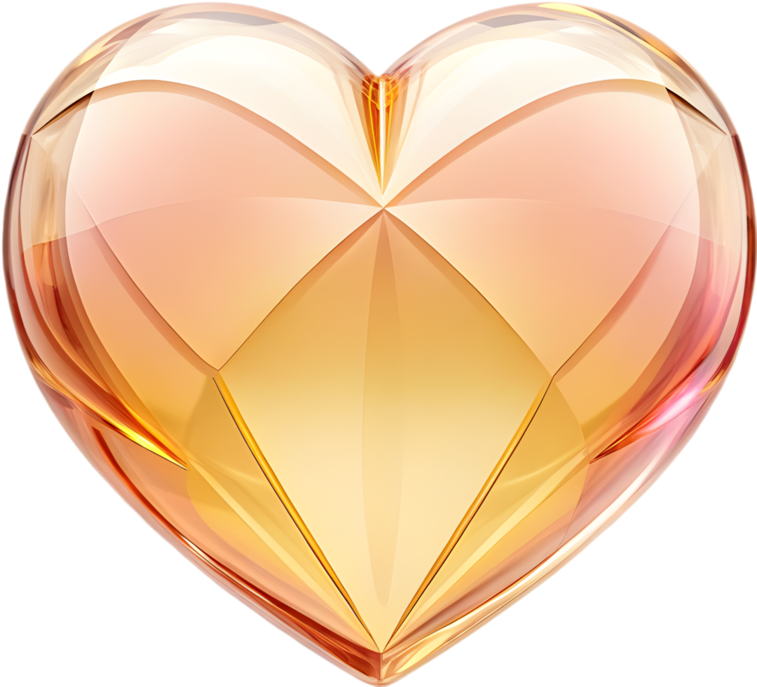 Vibrant abstract heart symbol for love themes. . png