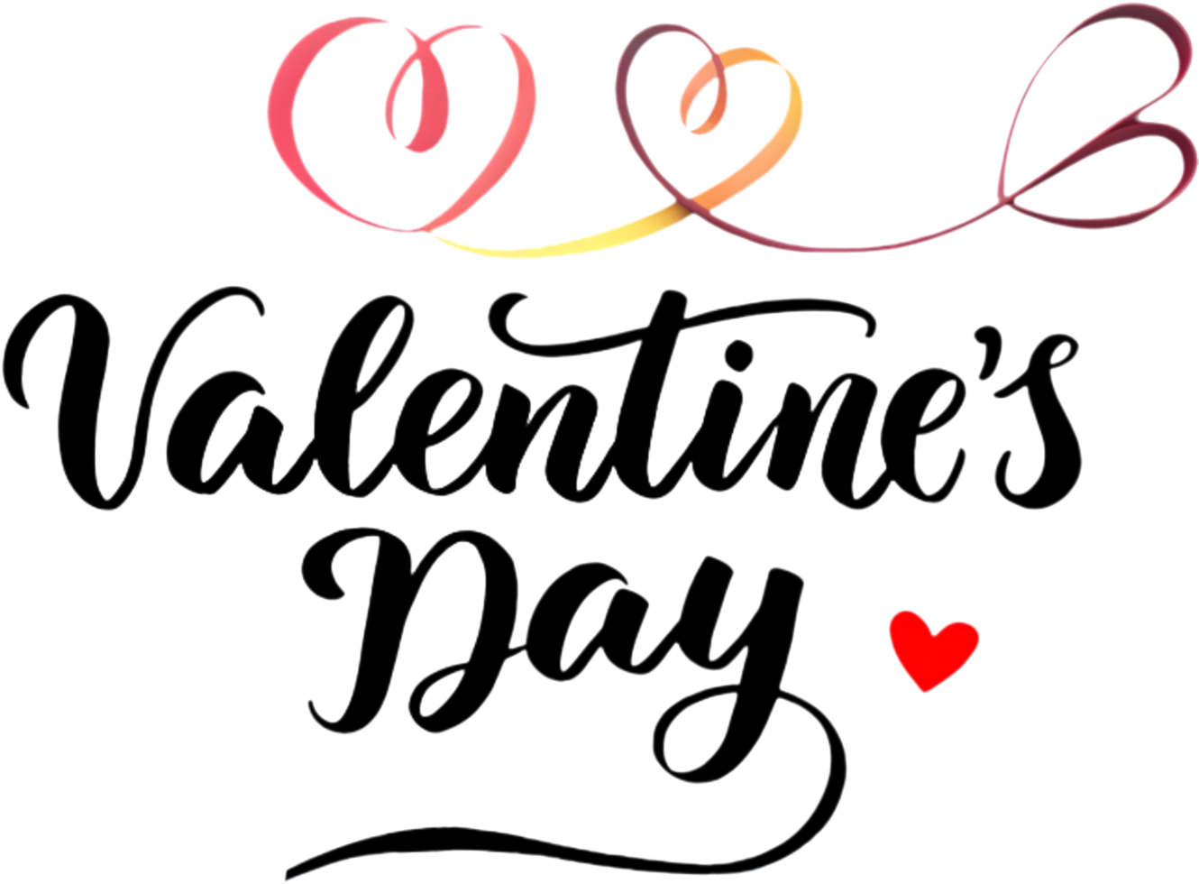 Affectionate Happy Valentines Day message in cursive . png
