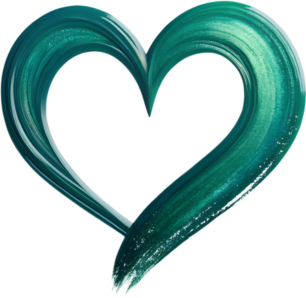 Elegant design with expressive brushstrokes creating a heart-shaped curve. . png