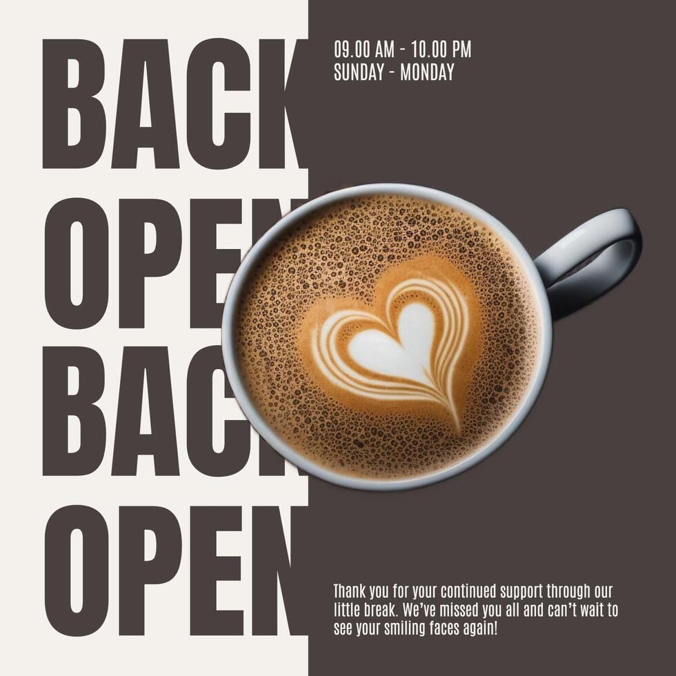 Back to Business Instagram Post template