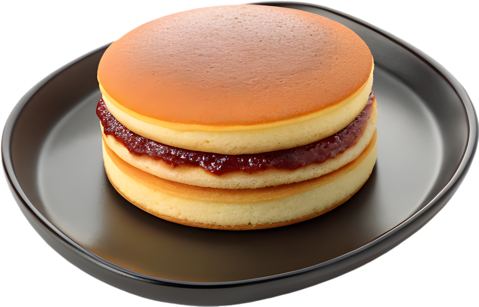 Soft Pancake Dessert with Red Bean Filling Dorayaki. . png