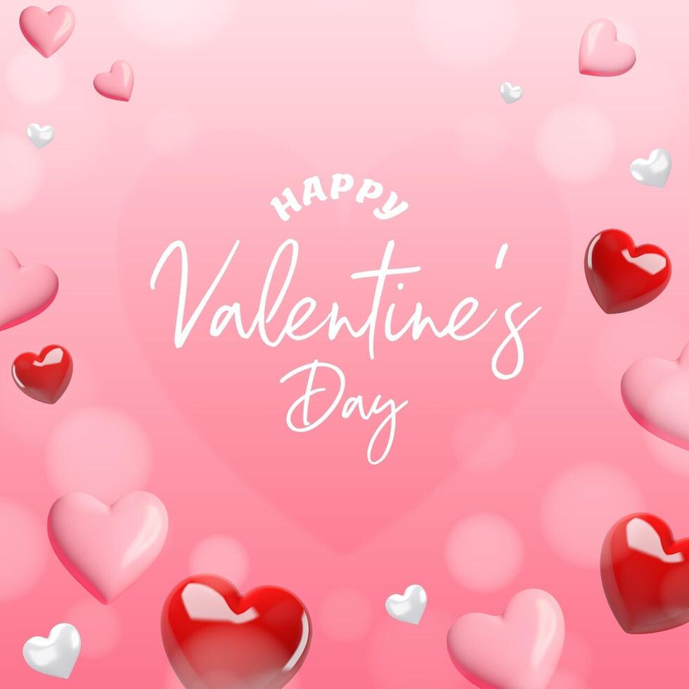 Heart Glass Valentine Instagram Post template
