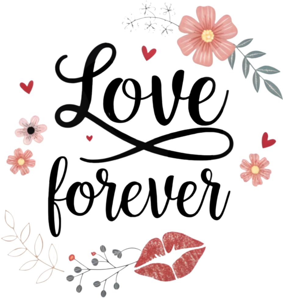 Love art in calligraphy for timeless forever messages. . png