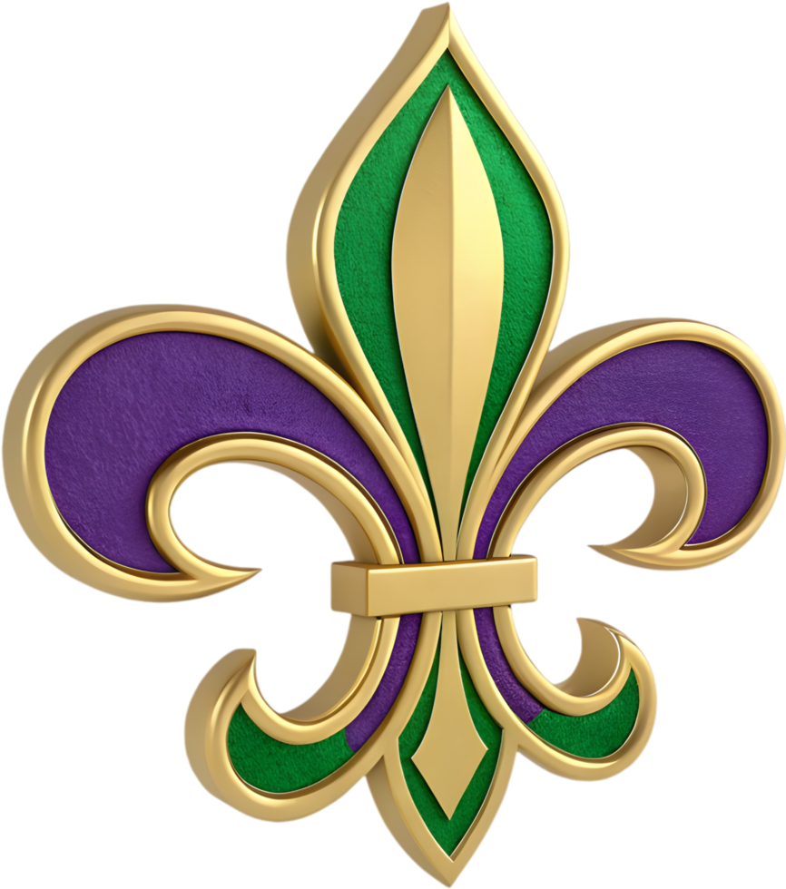 Colorful Mardi Gras festival logo symbolizing vibrant culture. . png