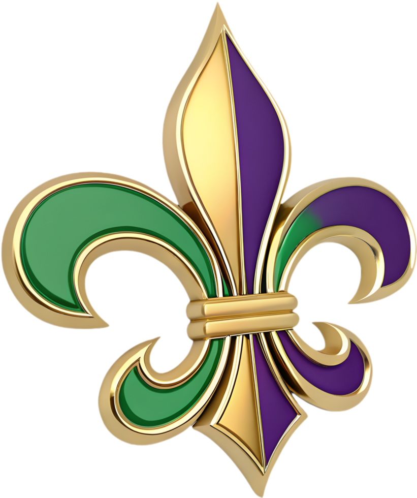 Mardi Gras logo inspired by New Orleans lively spirit. . png