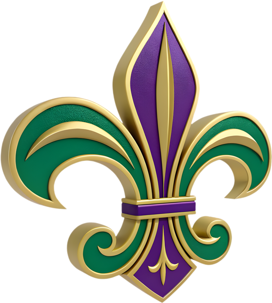 Mardi Gras logo featuring cultural and festive design. . png