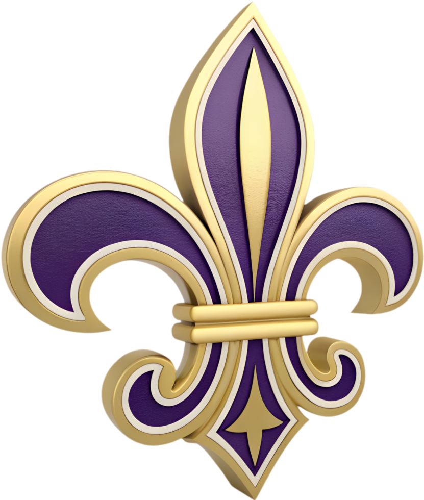 Colorful Mardi Gras logo capturing festive spirit of New Orleans. . png